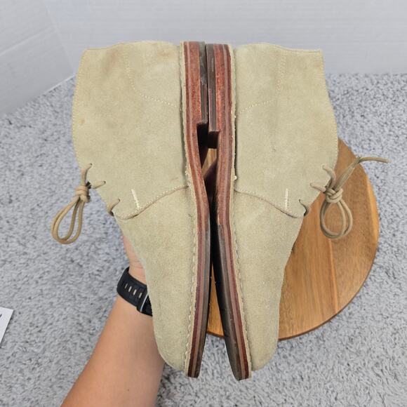 Cole Haan Mens 11.5M Glenn Beige Suede Office Lace Up Casual Daily Chukka Boot - Picture 8 of 14